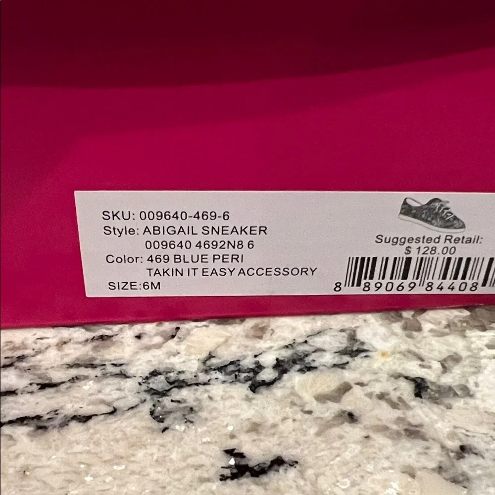 Lilly Pulitzer Pink and Blue Patterned Sneakers - Picture 2 of 5